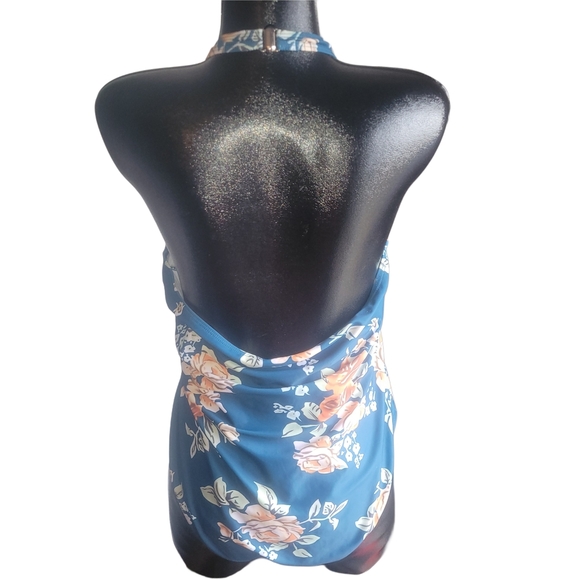 Shein Floral Halter Neck Style Swimsuit 2XL - Picture 4 of 4